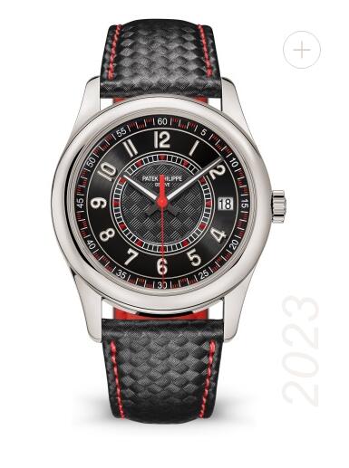 Cheapest Patek Philippe Calatrava White Gold Black - Red 6007G Watches Prices Replica 6007G-010